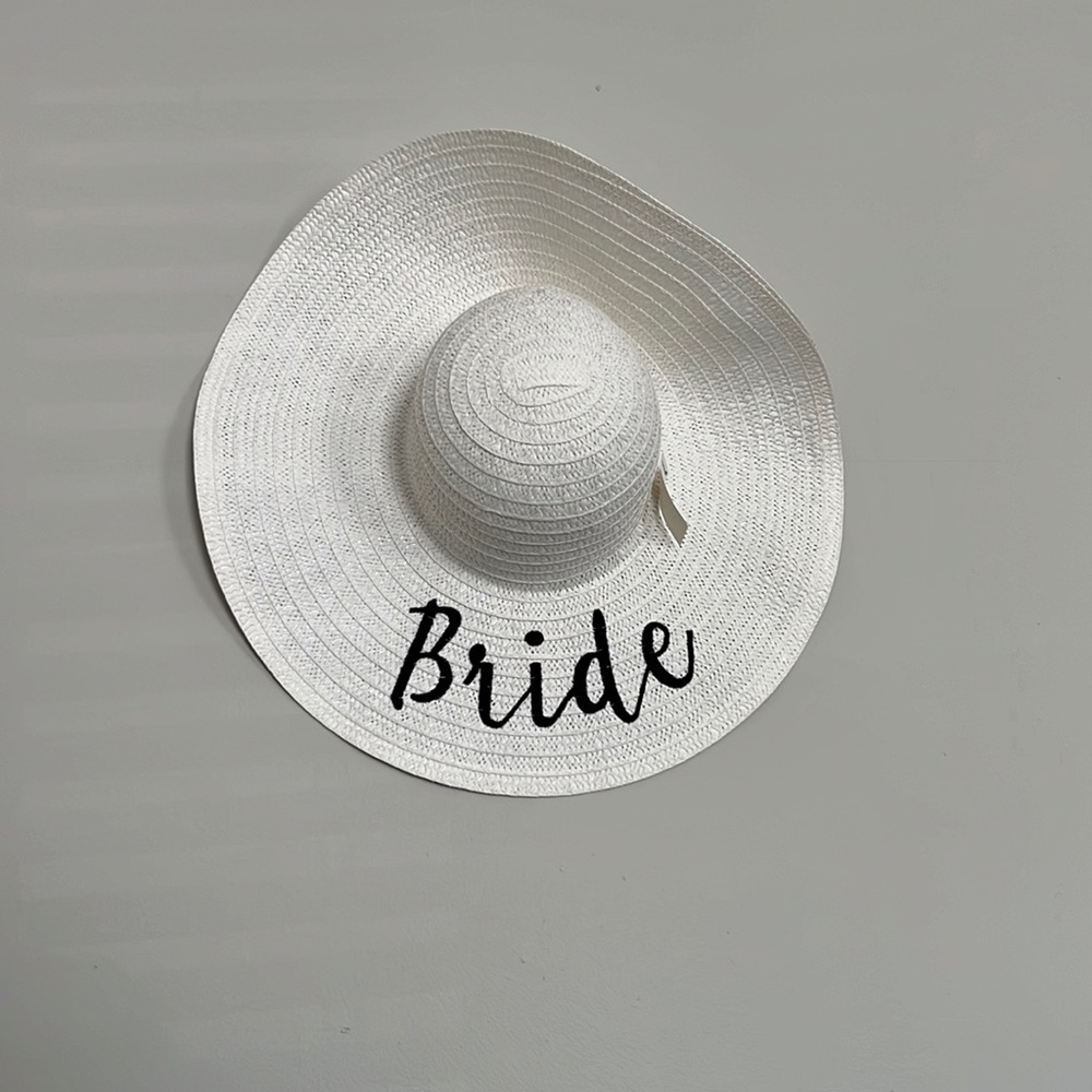 Bride floppy beach hat